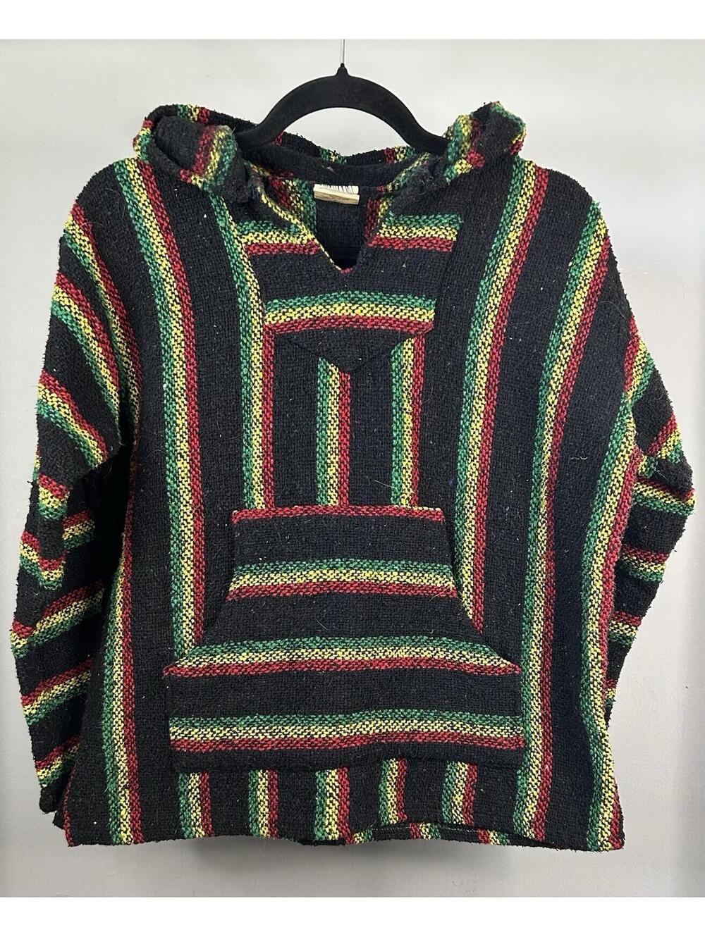 Echo Naturals Rasta Hoodie Women’s Size Small 100% Recycled Materials